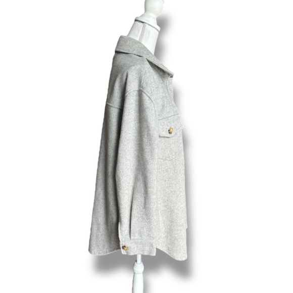 Gray Button-Up Jacket - Picture 3 of 5